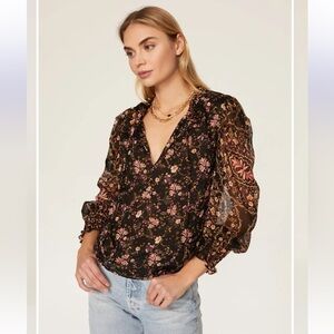 Misa Siena Chiffon Top size small